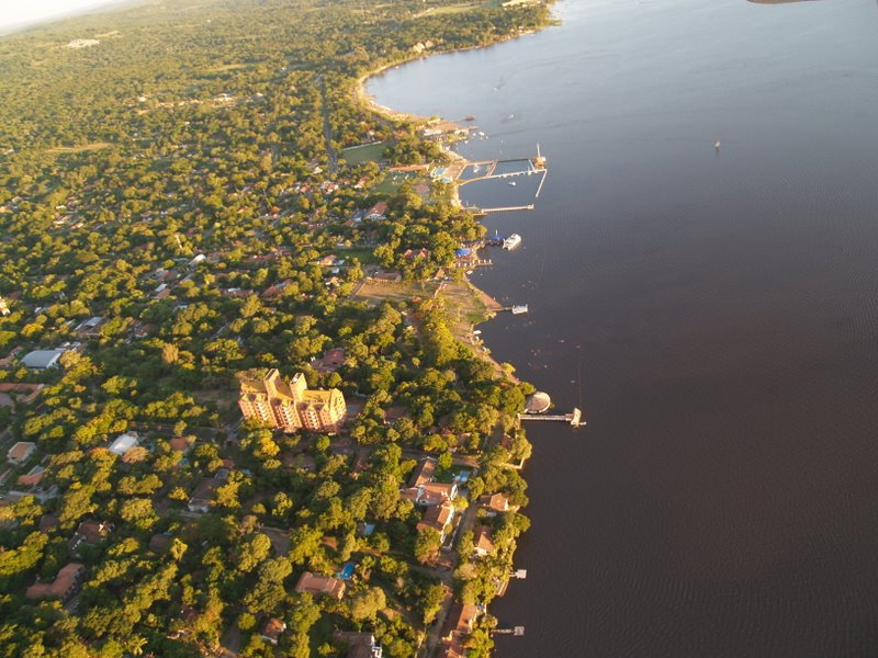 Vista aérea de San Bernardino, Paraguay
